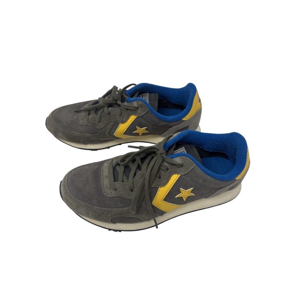 Converse Auckland Racer Sneakers Gray Blue Leather Womens 6.5